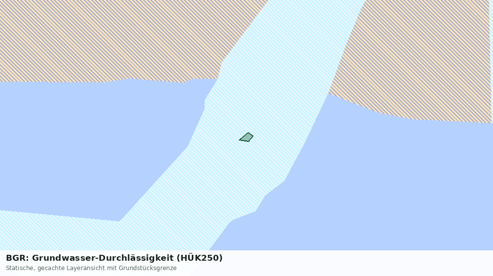 Statische Kartenansicht: BGR: Grundwasser-Durchlässigkeit (HÜK250)
