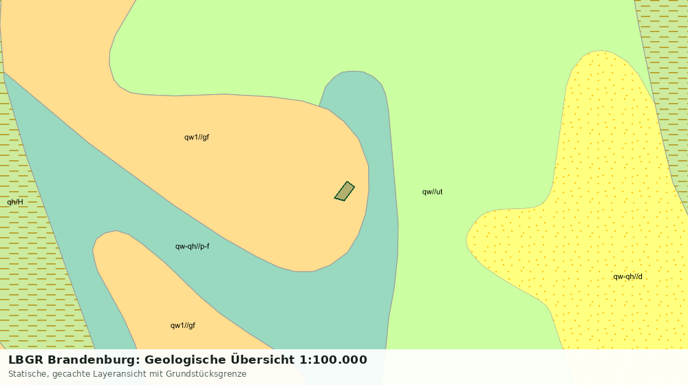 Statische Kartenansicht: LBGR Brandenburg: Geologische Übersicht 1:100.000