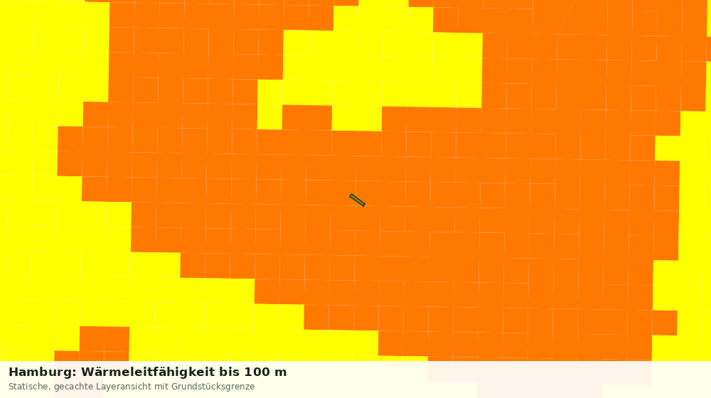 Statische Kartenansicht: Hamburg: Wärmeleitfähigkeit bis 100 m