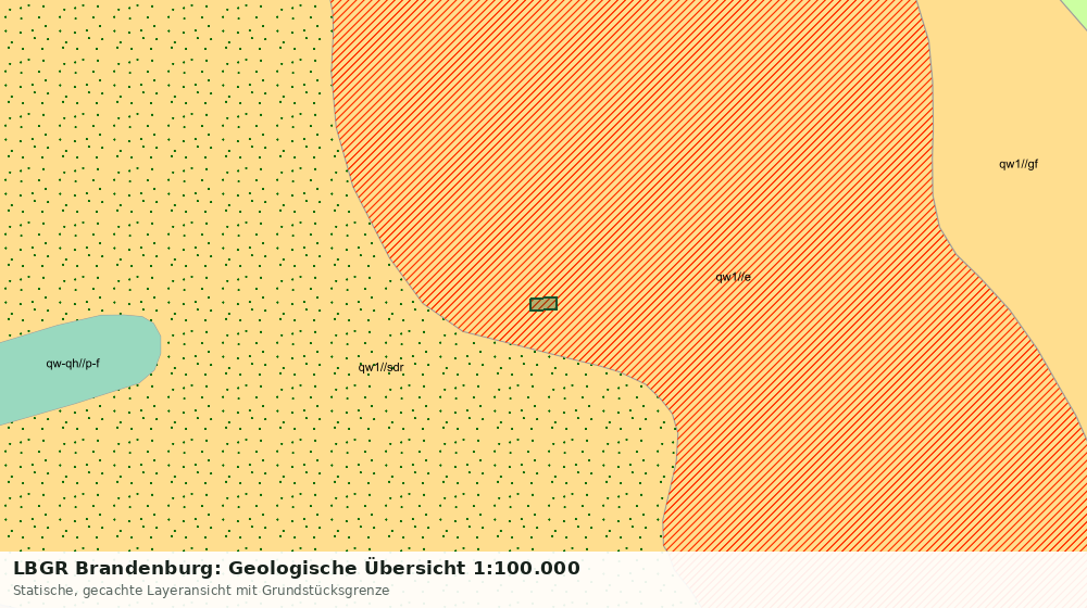 Statische Kartenansicht: LBGR Brandenburg: Geologische Übersicht 1:100.000