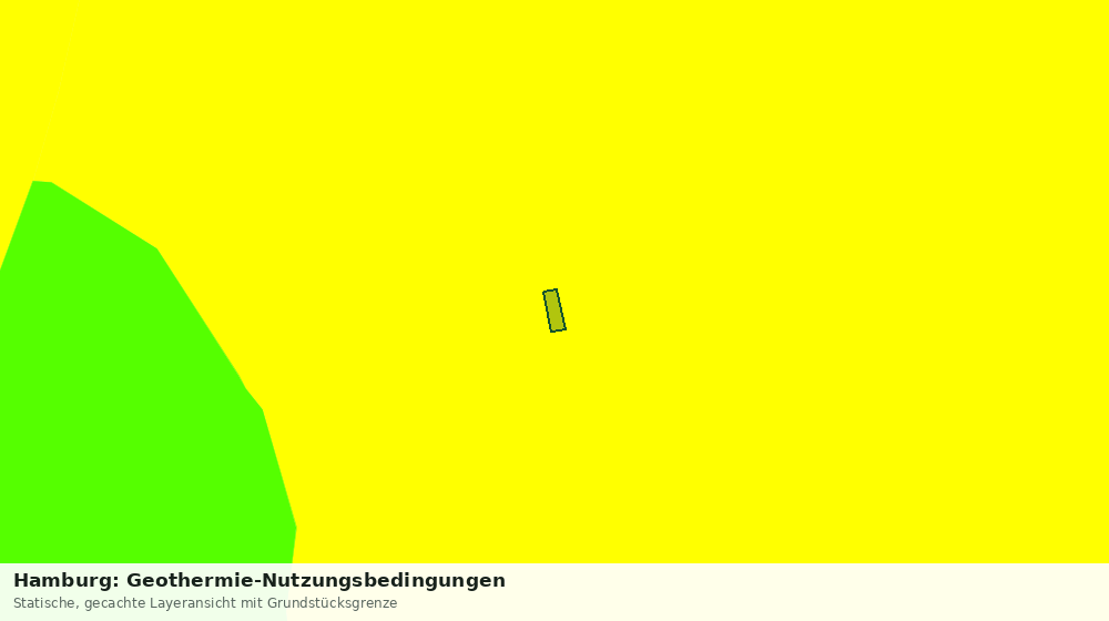 Statische Kartenansicht: Hamburg: Geothermie-Nutzungsbedingungen