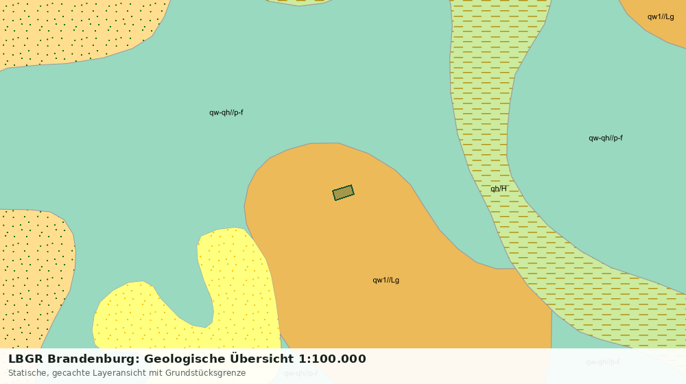 Statische Kartenansicht: LBGR Brandenburg: Geologische Übersicht 1:100.000