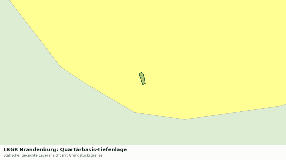 Statische Kartenansicht: LBGR Brandenburg: Quartärbasis-Tiefenlage