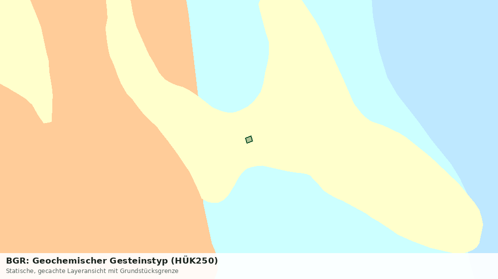 Statische Kartenansicht: BGR: Geochemischer Gesteinstyp (HÜK250)