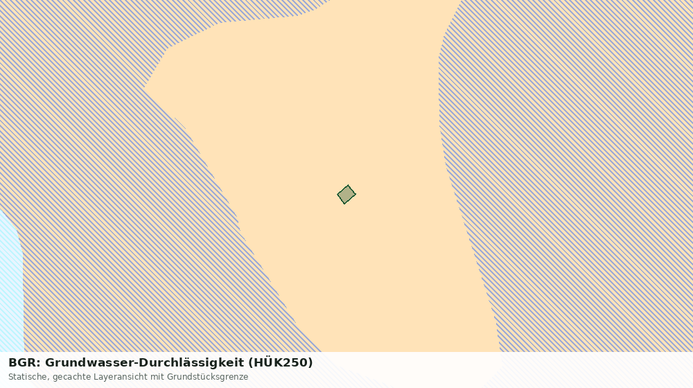 Statische Kartenansicht: BGR: Grundwasser-Durchlässigkeit (HÜK250)