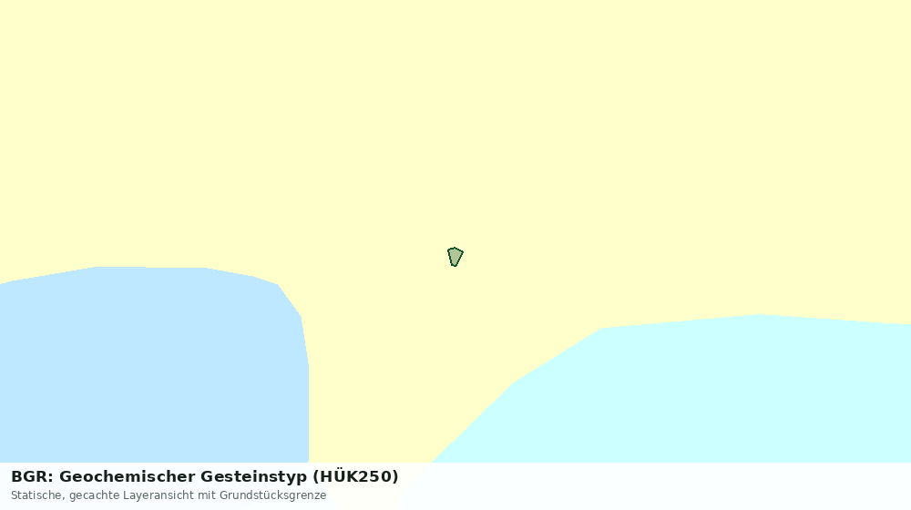 Statische Kartenansicht: BGR: Geochemischer Gesteinstyp (HÜK250)