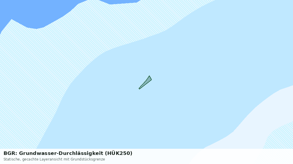 Statische Kartenansicht: BGR: Grundwasser-Durchlässigkeit (HÜK250)
