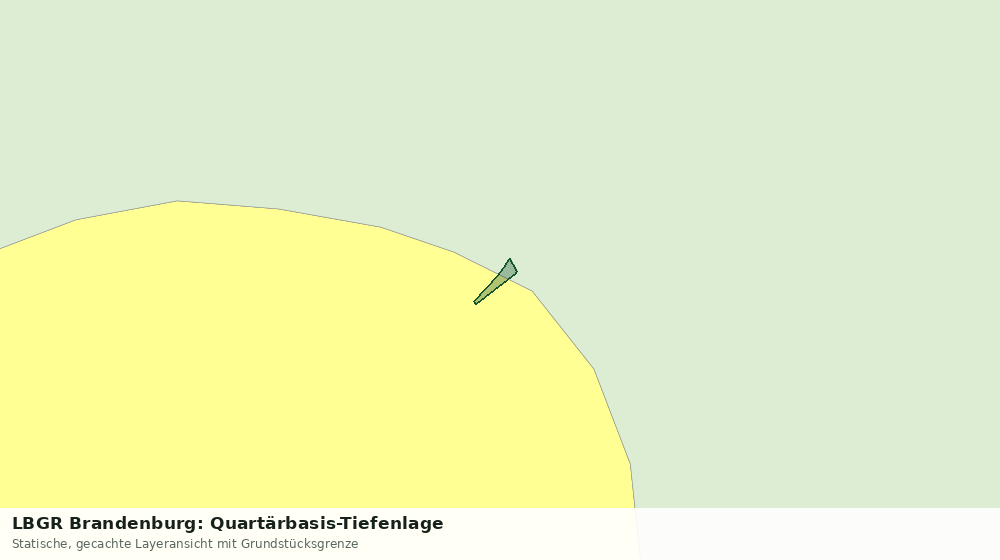 Statische Kartenansicht: LBGR Brandenburg: Quartärbasis-Tiefenlage