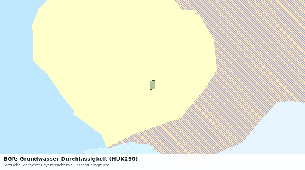 Statische Kartenansicht: BGR: Grundwasser-Durchlässigkeit (HÜK250)