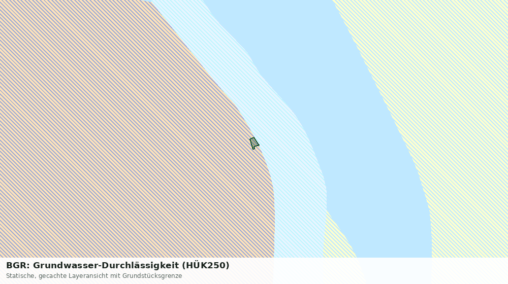 Statische Kartenansicht: BGR: Grundwasser-Durchlässigkeit (HÜK250)