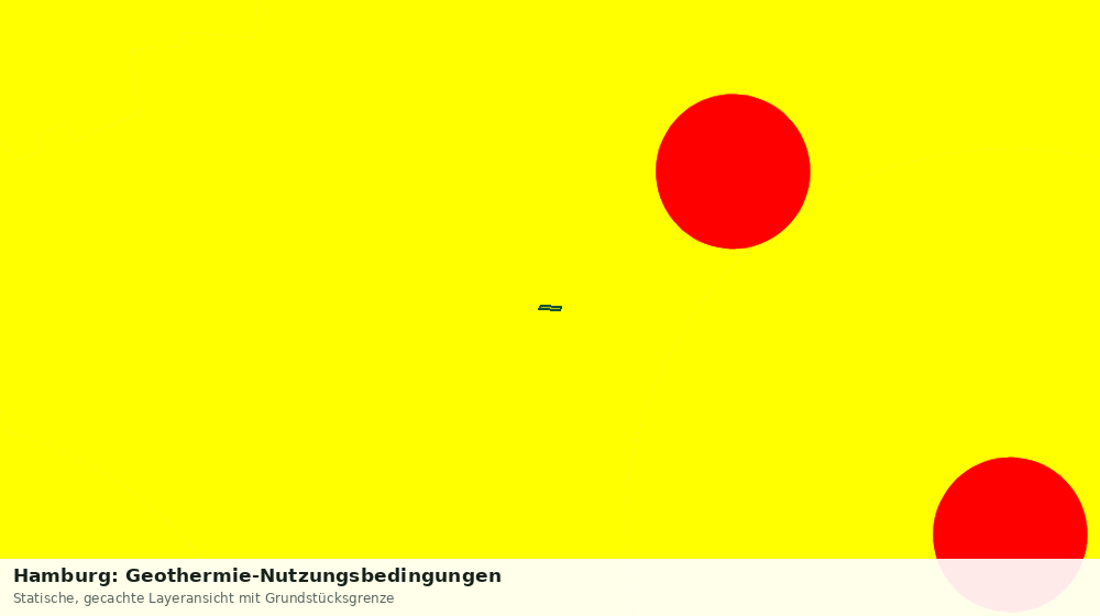 Statische Kartenansicht: Hamburg: Geothermie-Nutzungsbedingungen