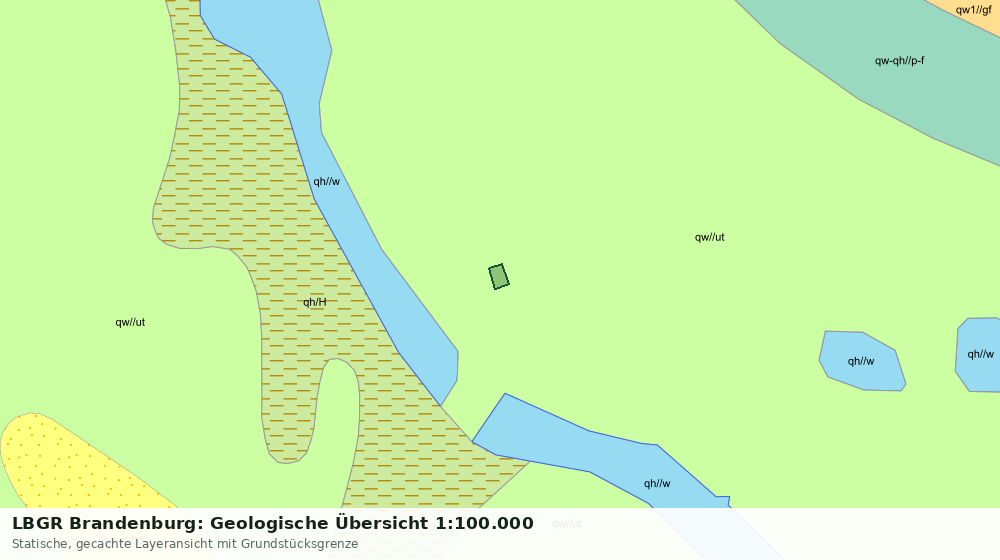 Statische Kartenansicht: LBGR Brandenburg: Geologische Übersicht 1:100.000