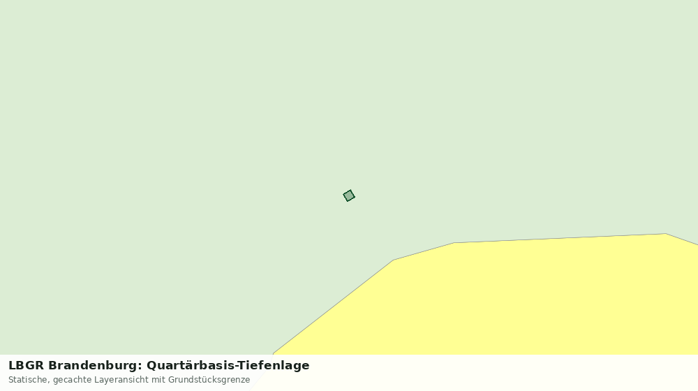 Statische Kartenansicht: LBGR Brandenburg: Quartärbasis-Tiefenlage