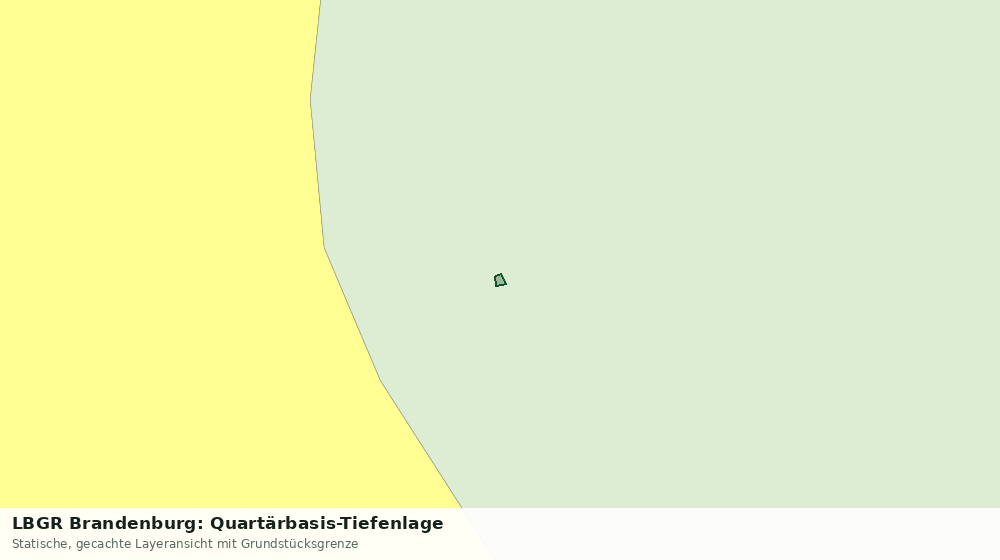 Statische Kartenansicht: LBGR Brandenburg: Quartärbasis-Tiefenlage