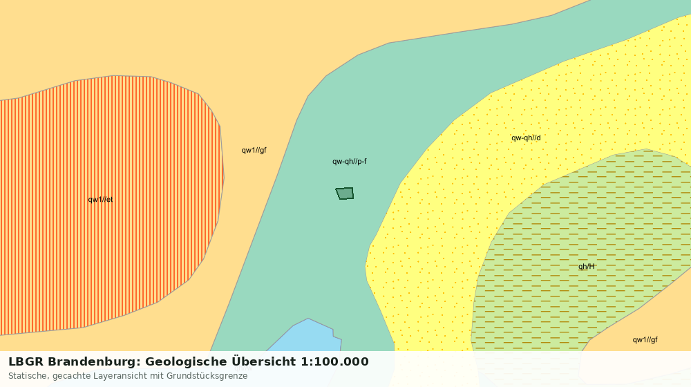 Statische Kartenansicht: LBGR Brandenburg: Geologische Übersicht 1:100.000