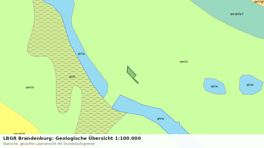 Statische Kartenansicht: LBGR Brandenburg: Geologische Übersicht 1:100.000
