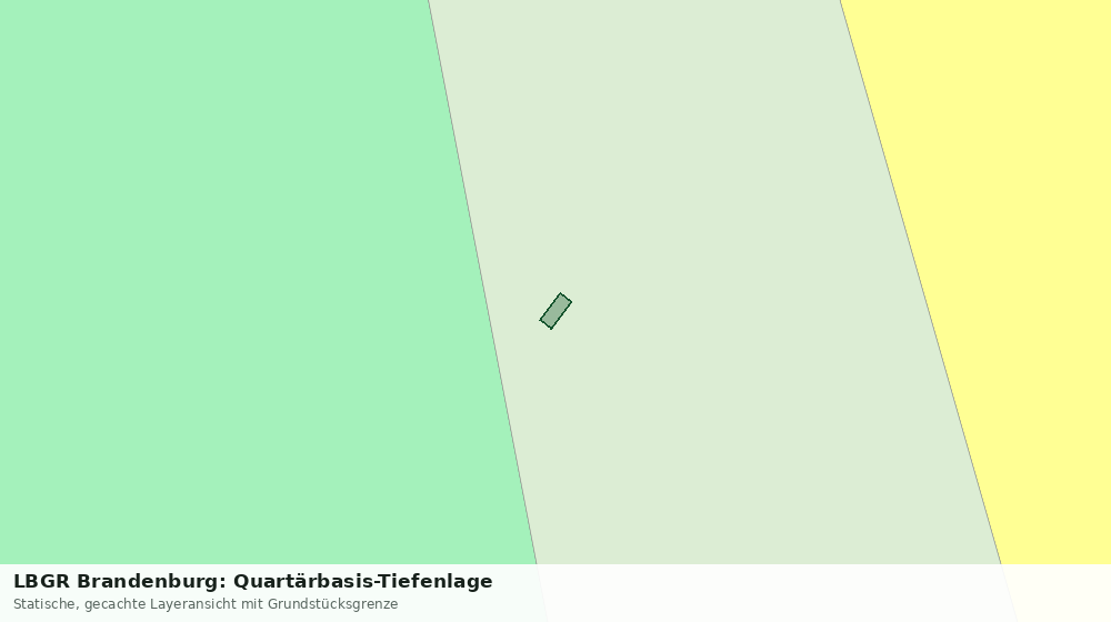 Statische Kartenansicht: LBGR Brandenburg: Quartärbasis-Tiefenlage