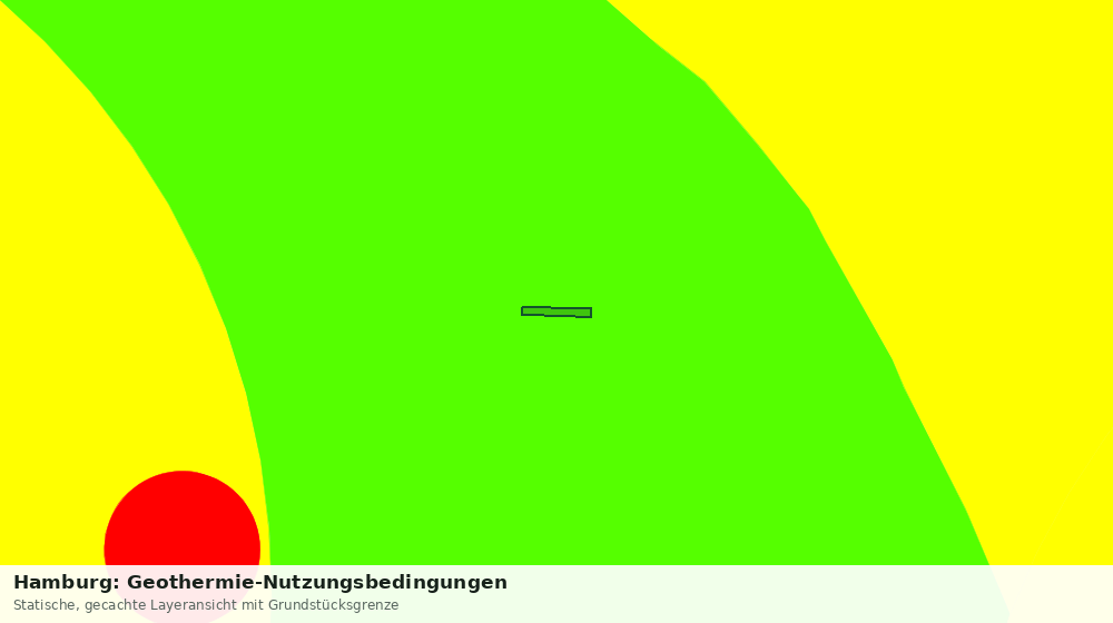 Statische Kartenansicht: Hamburg: Geothermie-Nutzungsbedingungen