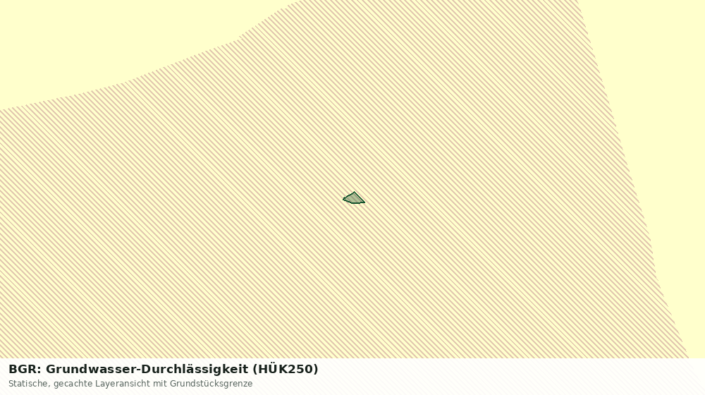 Statische Kartenansicht: BGR: Grundwasser-Durchlässigkeit (HÜK250)
