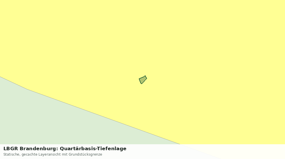 Statische Kartenansicht: LBGR Brandenburg: Quartärbasis-Tiefenlage