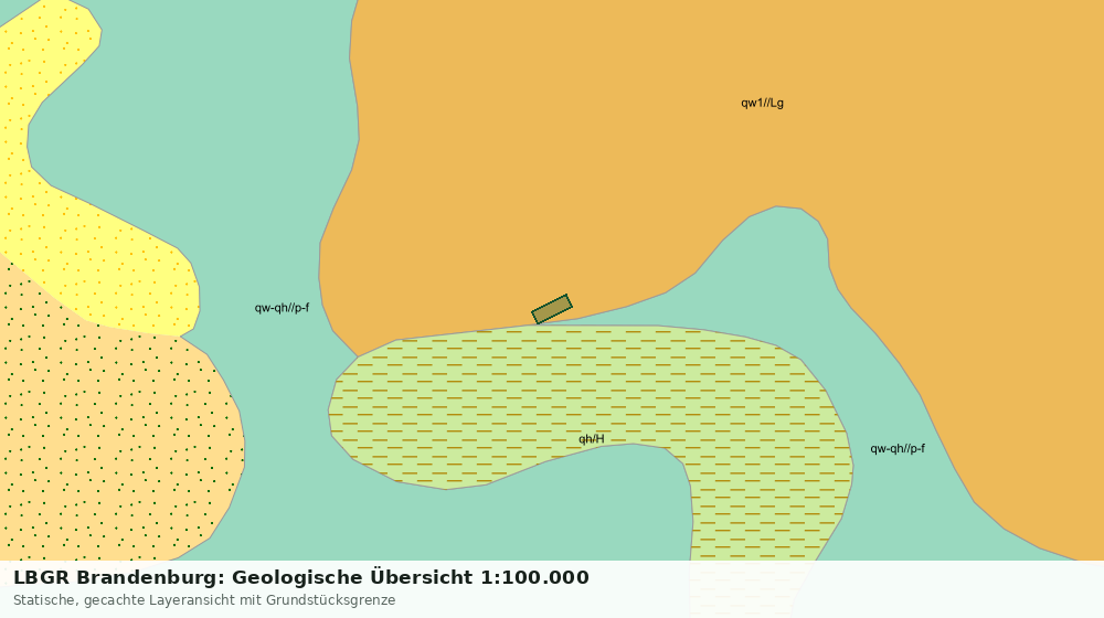Statische Kartenansicht: LBGR Brandenburg: Geologische Übersicht 1:100.000