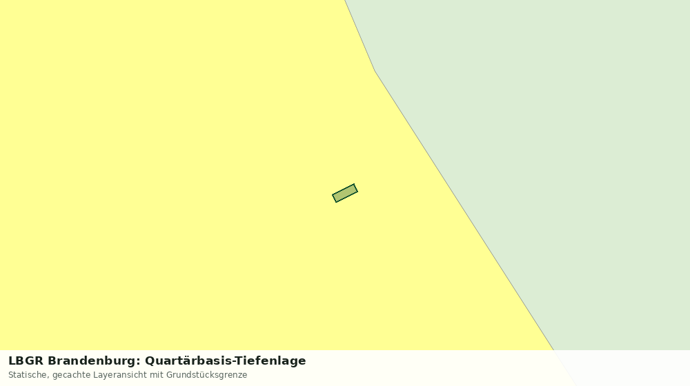 Statische Kartenansicht: LBGR Brandenburg: Quartärbasis-Tiefenlage