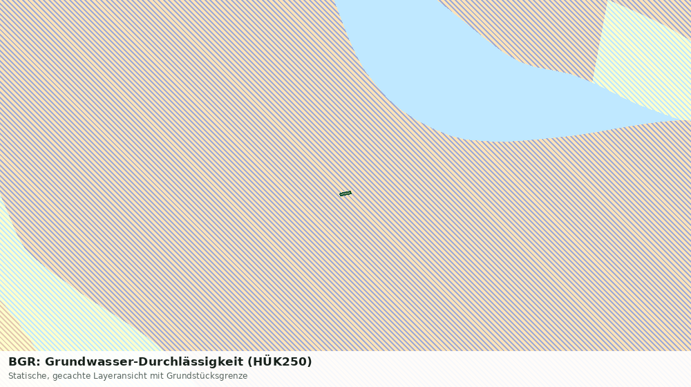 Statische Kartenansicht: BGR: Grundwasser-Durchlässigkeit (HÜK250)