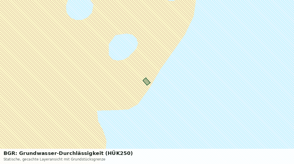 Statische Kartenansicht: BGR: Grundwasser-Durchlässigkeit (HÜK250)