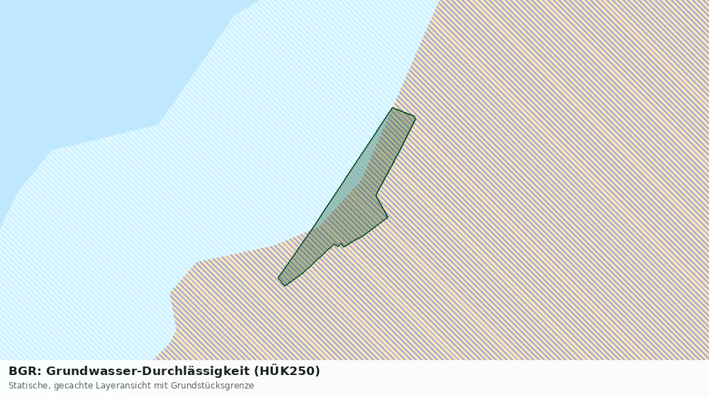 Statische Kartenansicht: BGR: Grundwasser-Durchlässigkeit (HÜK250)