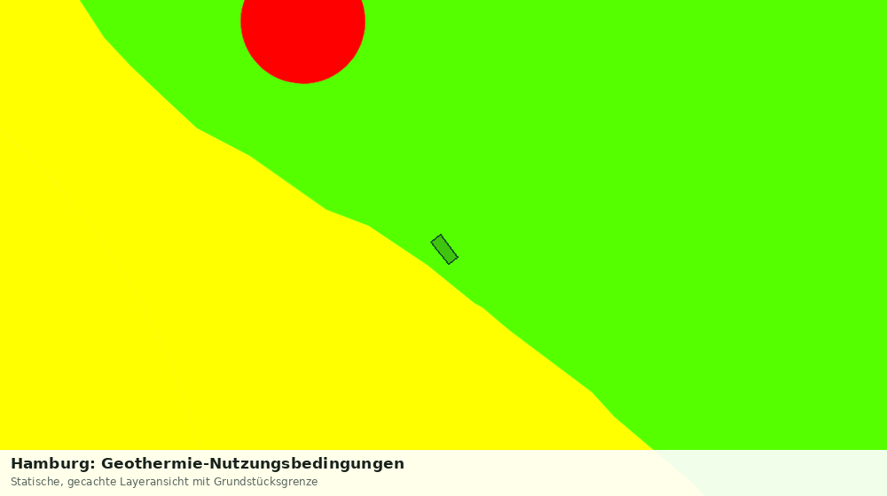 Statische Kartenansicht: Hamburg: Geothermie-Nutzungsbedingungen