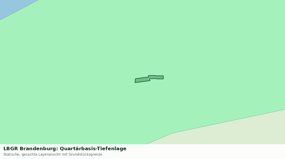 Statische Kartenansicht: LBGR Brandenburg: Quartärbasis-Tiefenlage