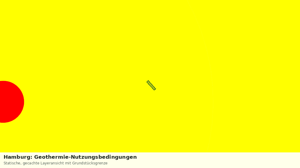Statische Kartenansicht: Hamburg: Geothermie-Nutzungsbedingungen