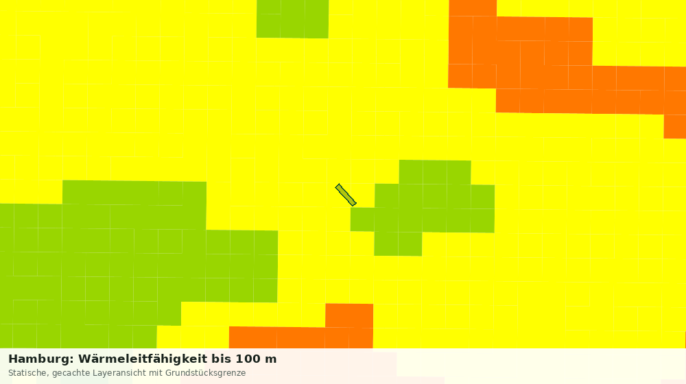 Statische Kartenansicht: Hamburg: Wärmeleitfähigkeit bis 100 m