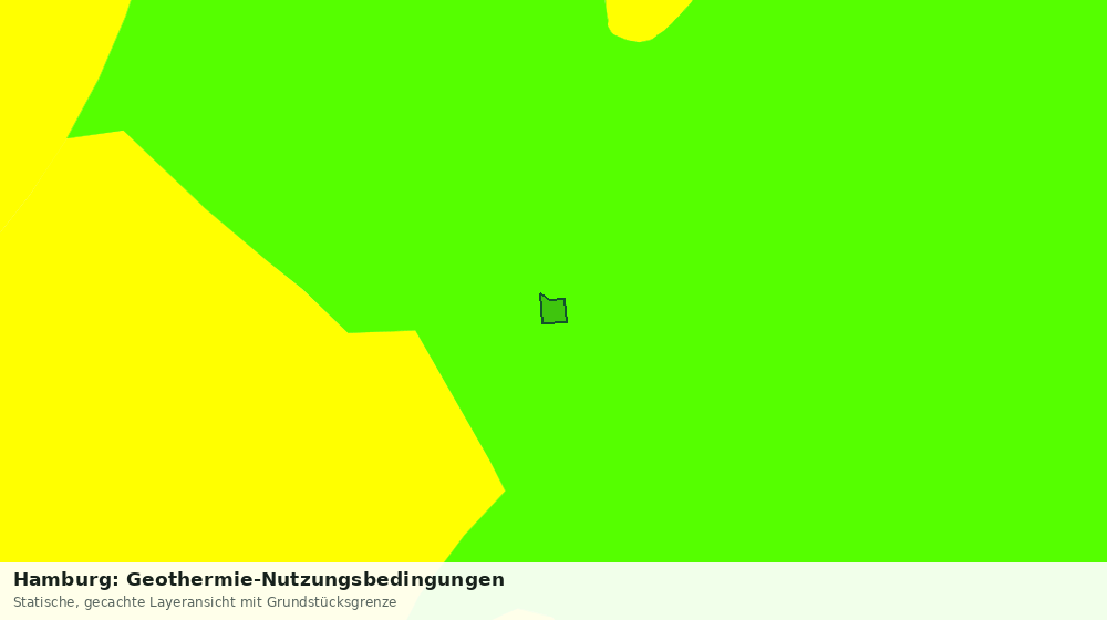 Statische Kartenansicht: Hamburg: Geothermie-Nutzungsbedingungen