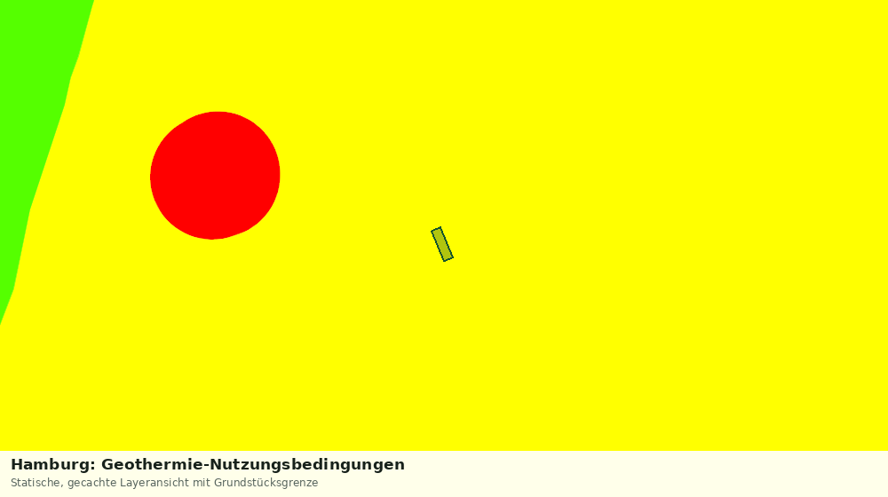 Statische Kartenansicht: Hamburg: Geothermie-Nutzungsbedingungen