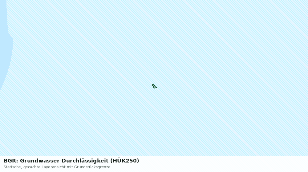 Statische Kartenansicht: BGR: Grundwasser-Durchlässigkeit (HÜK250)