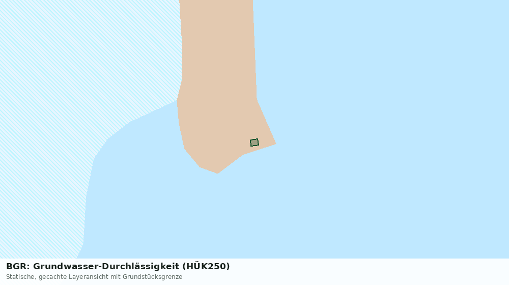 Statische Kartenansicht: BGR: Grundwasser-Durchlässigkeit (HÜK250)