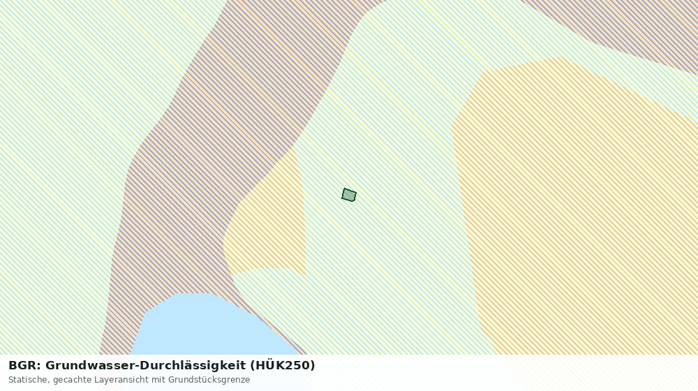 Statische Kartenansicht: BGR: Grundwasser-Durchlässigkeit (HÜK250)