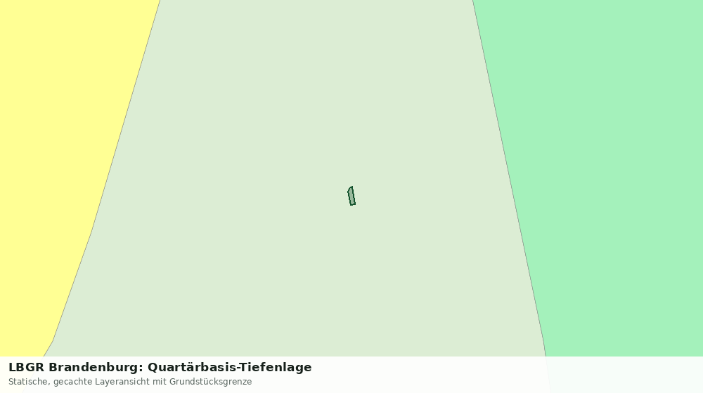 Statische Kartenansicht: LBGR Brandenburg: Quartärbasis-Tiefenlage