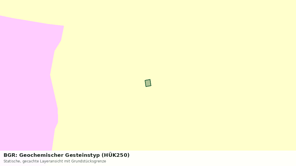 Statische Kartenansicht: BGR: Geochemischer Gesteinstyp (HÜK250)