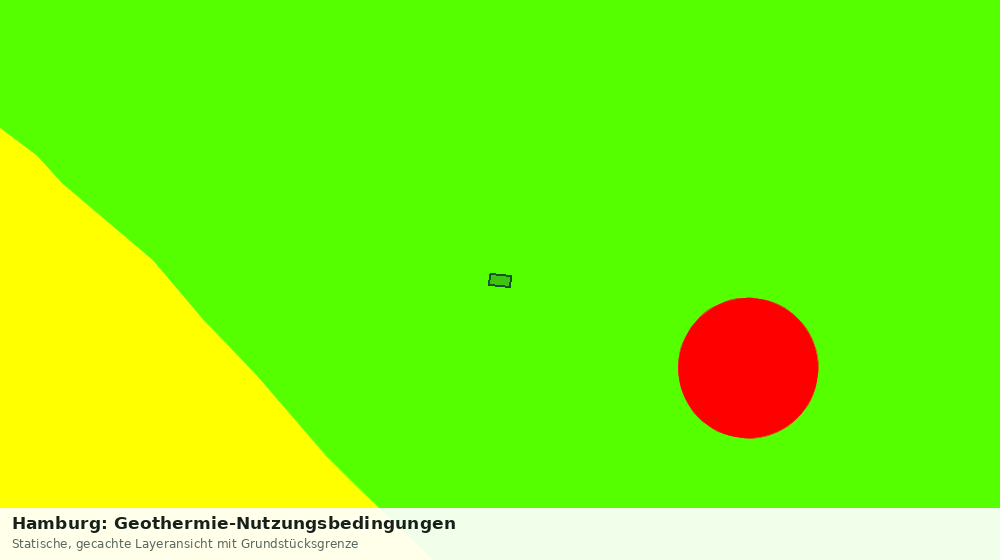 Statische Kartenansicht: Hamburg: Geothermie-Nutzungsbedingungen
