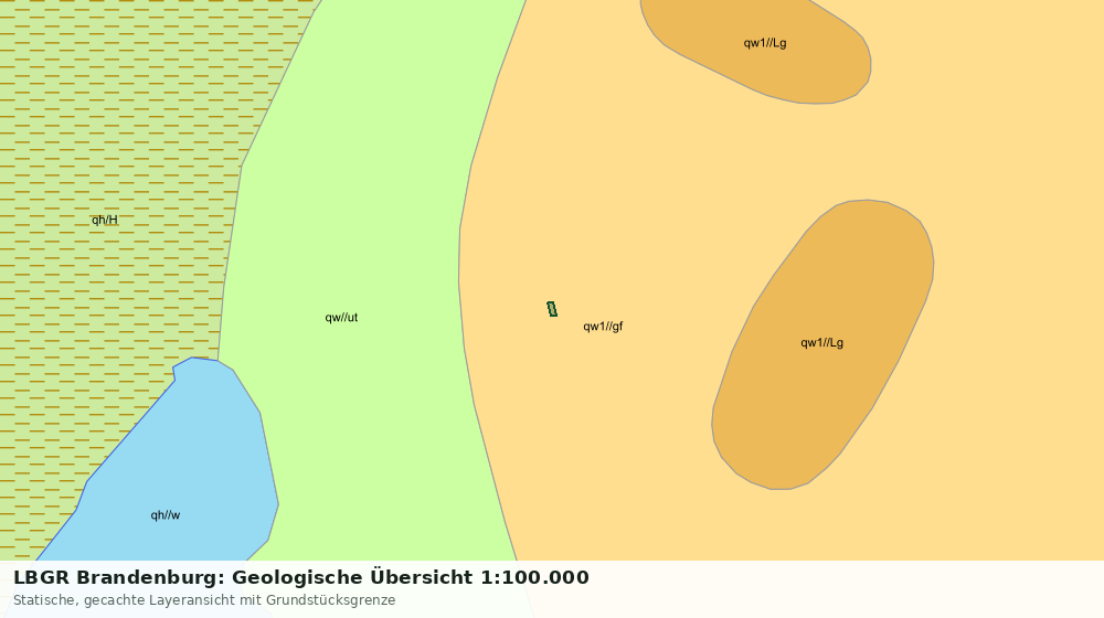 Statische Kartenansicht: LBGR Brandenburg: Geologische Übersicht 1:100.000