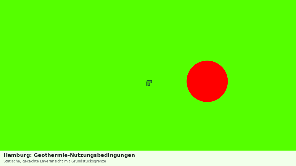 Statische Kartenansicht: Hamburg: Geothermie-Nutzungsbedingungen