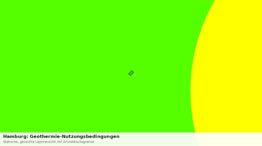 Statische Kartenansicht: Hamburg: Geothermie-Nutzungsbedingungen