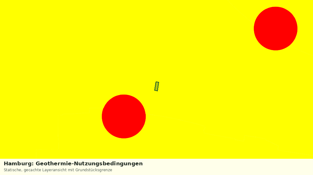 Statische Kartenansicht: Hamburg: Geothermie-Nutzungsbedingungen
