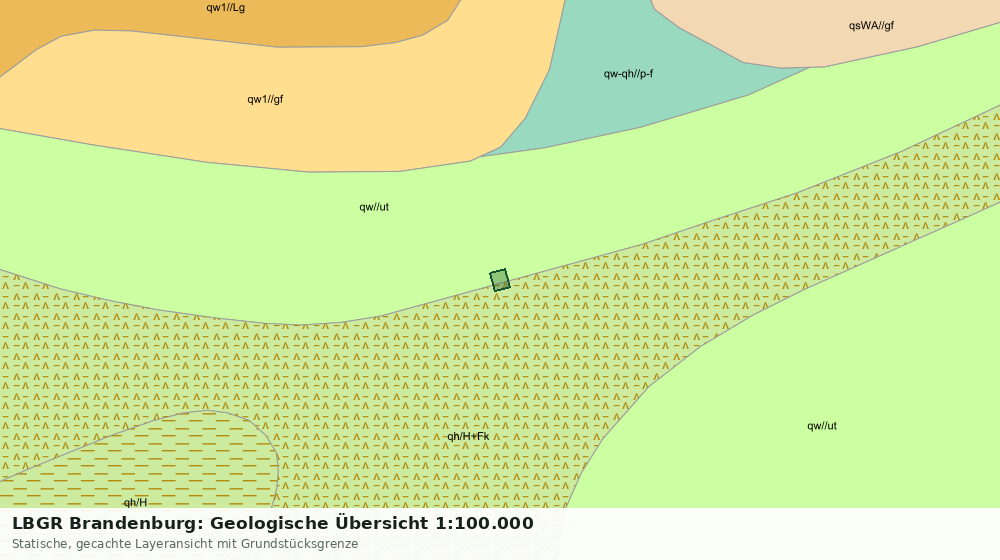 Statische Kartenansicht: LBGR Brandenburg: Geologische Übersicht 1:100.000