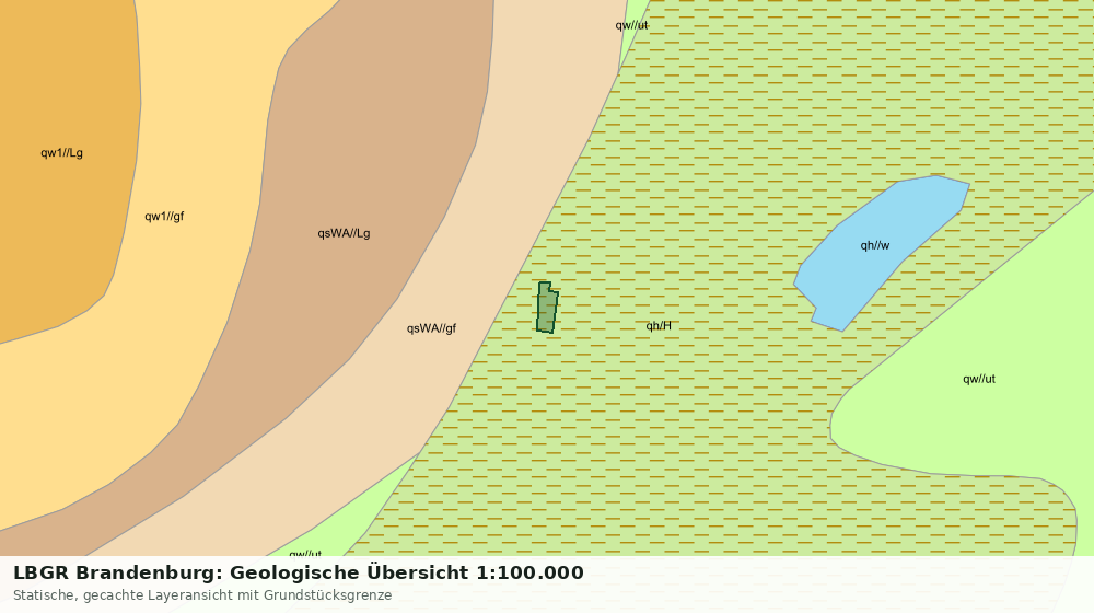 Statische Kartenansicht: LBGR Brandenburg: Geologische Übersicht 1:100.000
