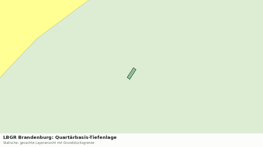 Statische Kartenansicht: LBGR Brandenburg: Quartärbasis-Tiefenlage