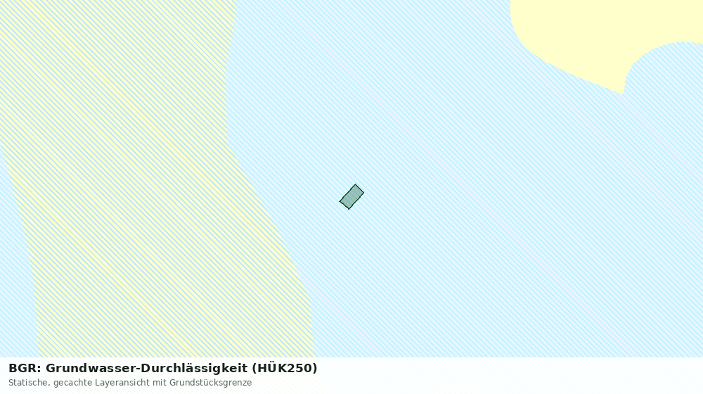 Statische Kartenansicht: BGR: Grundwasser-Durchlässigkeit (HÜK250)