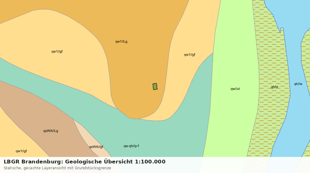 Statische Kartenansicht: LBGR Brandenburg: Geologische Übersicht 1:100.000